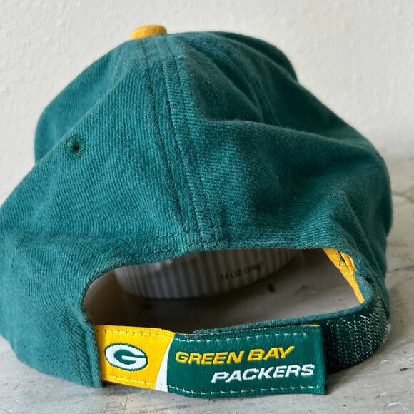 Vintage NFL Green Bay Packers color block embroidered football 90s Y2K hat - Picture 9 of 15